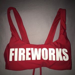 FIREWORK BATHING SUIT TOP